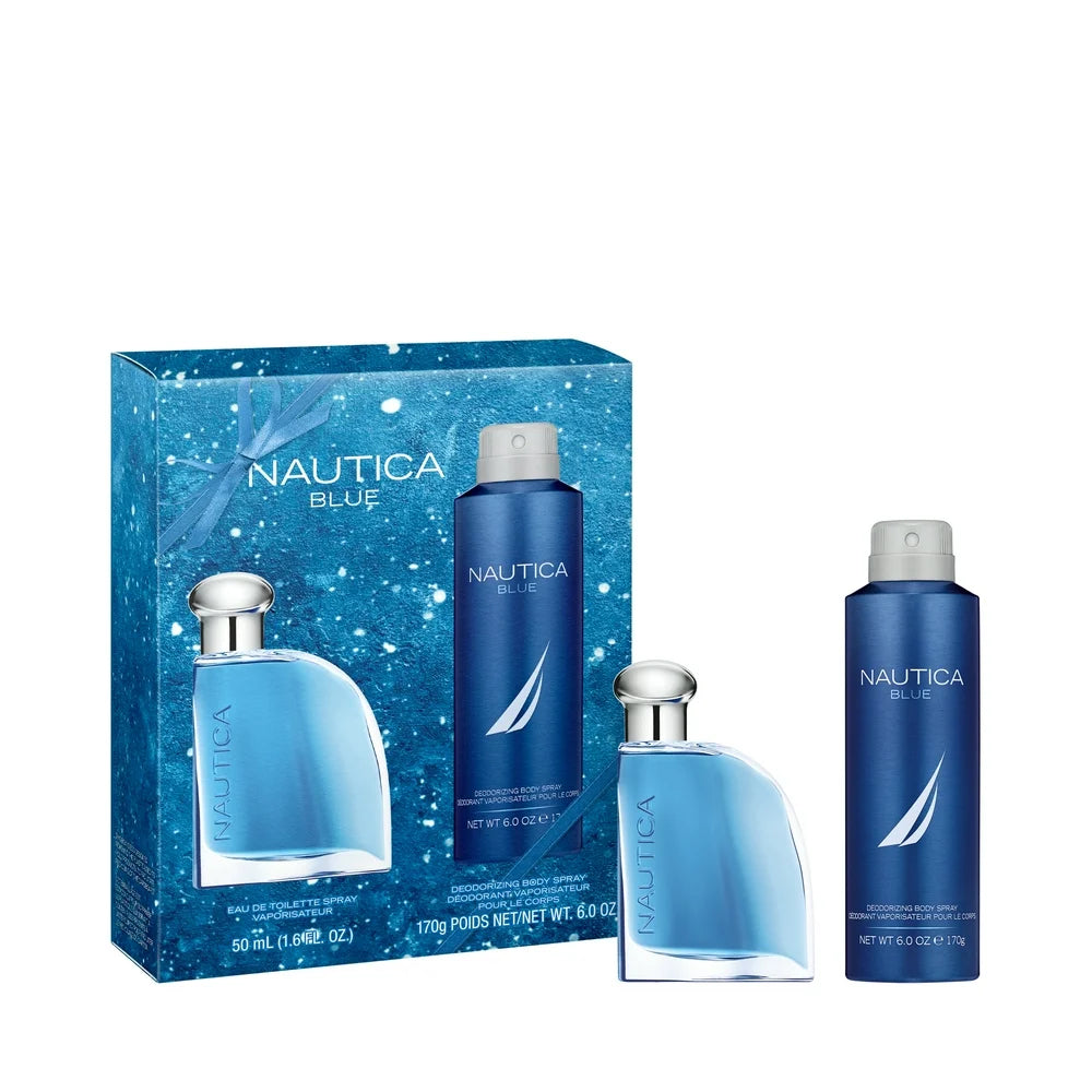 Nautica Blue Men’s 2-Pc. Eau De Toilette & Body Spray Holiday Gift Set