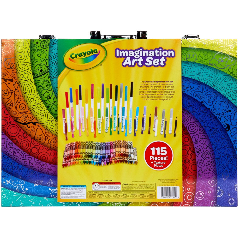 Crayola Imagination Art Coloring Set, Beginner Child, 115 Pieces