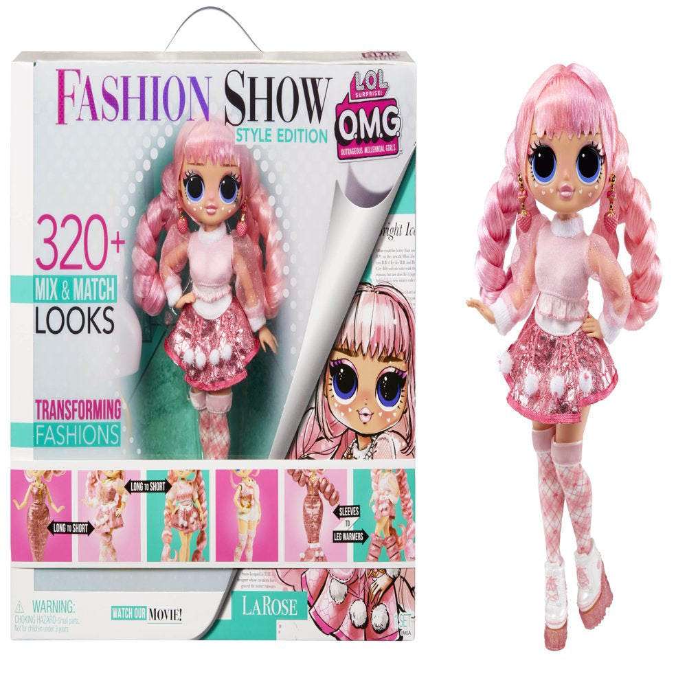 LOL Surprise OMG Fashion Show Style Edition LaRose Fashion Doll w/ 320+ Fashion Looks