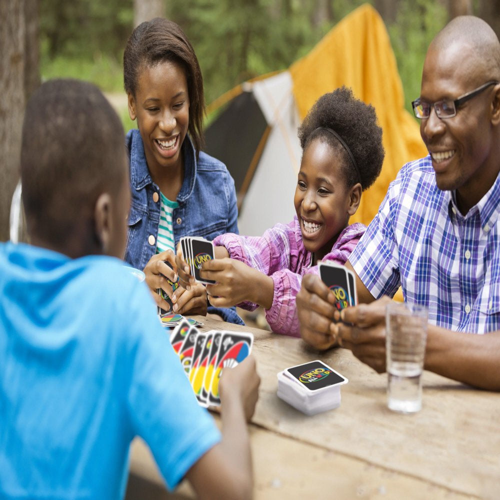 UNO All Wild Card Game for Family Night, No Matching Colors or Numbers Because All Cards Are Wild