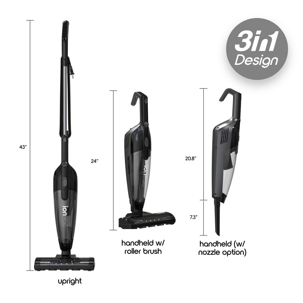 Ionvac Spree, 3-in-1 Multi-Surface Lightweight Upright/Handheld Vacuum Cleaner New with Carpet Brush