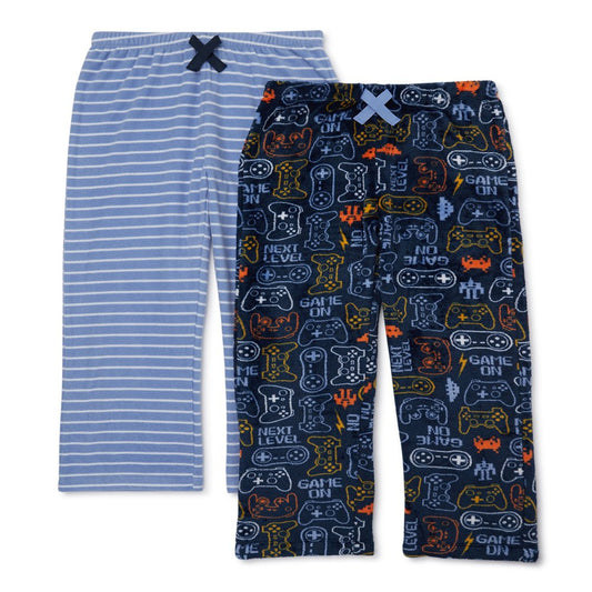 Cozy Jams Boys Pajama Sleep Pants, 2-Pack, Sizes 8-20