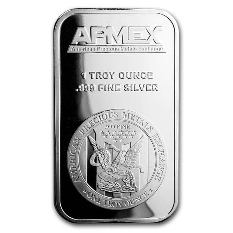 1 Oz Silver Bar - APMEX (Lot of 10 Bars)