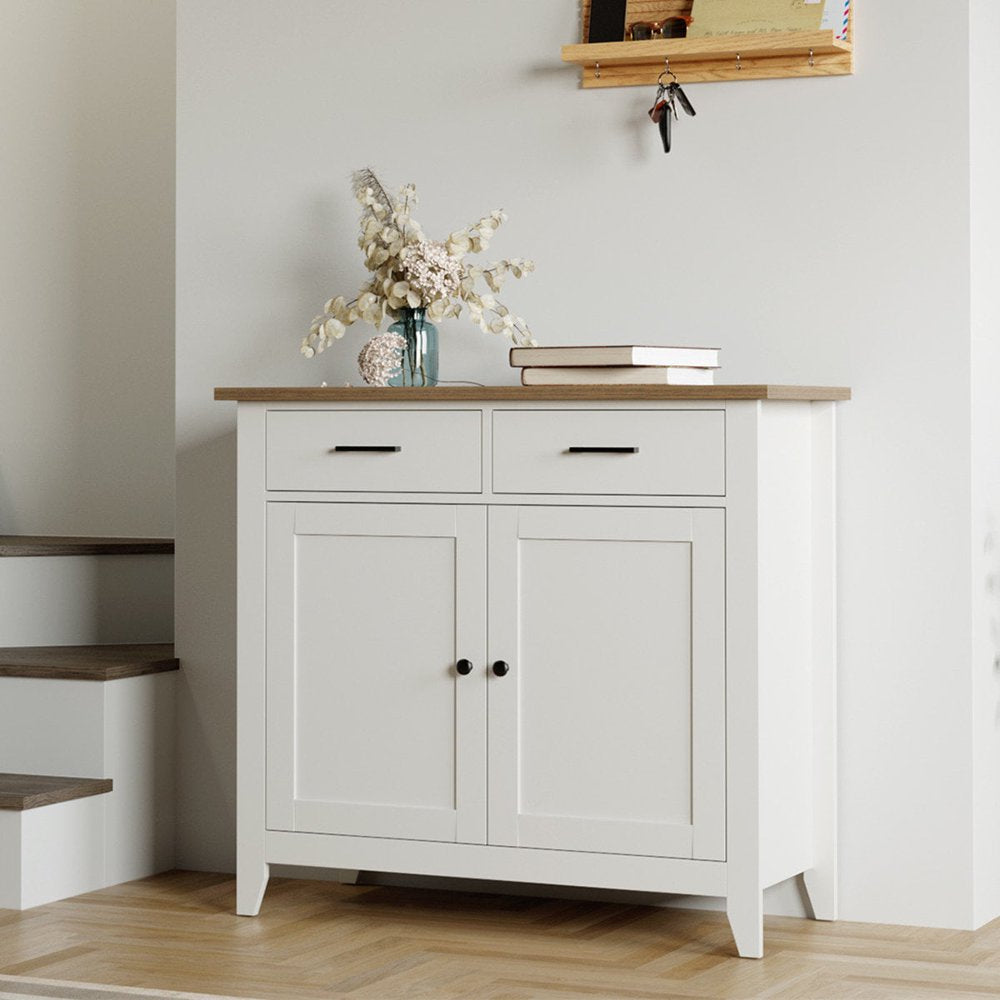 Homfa Entryway Storage Cabinet, Sideboard with 2 Drawers for Kitchen L ...