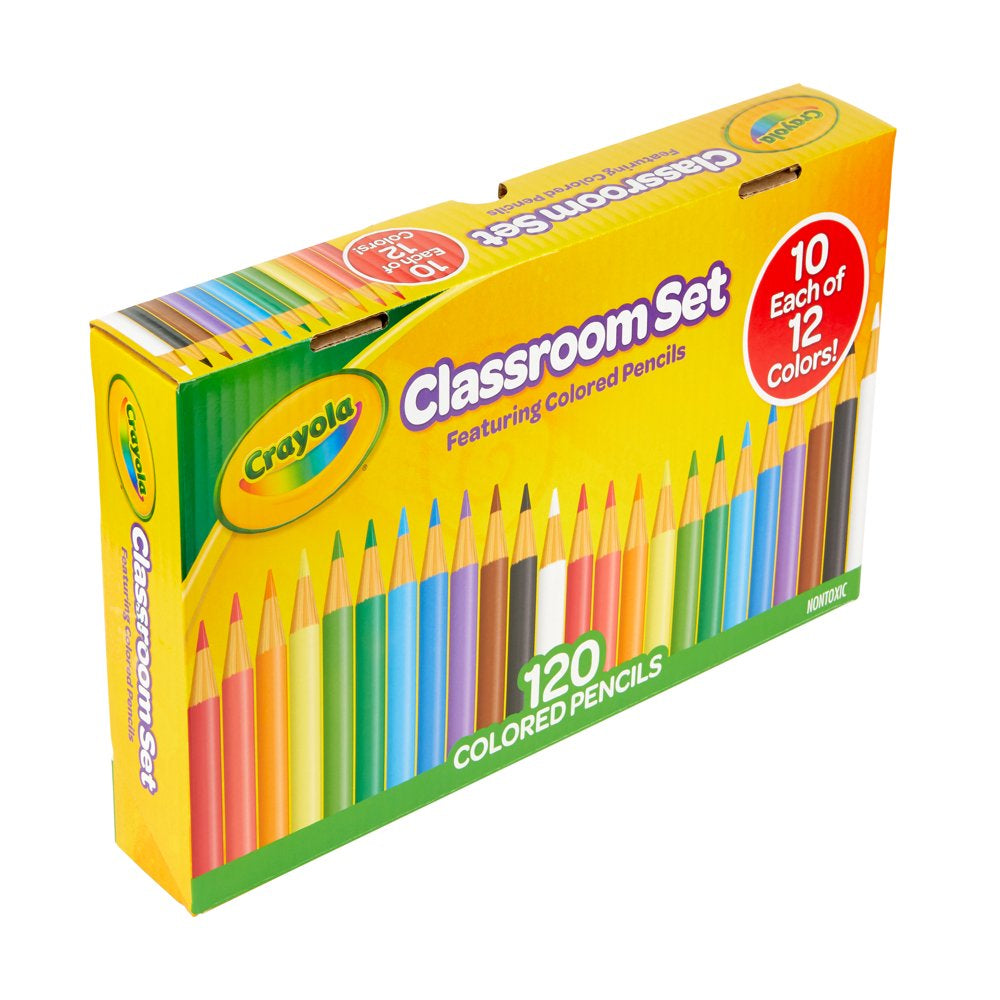 Crayola Classroom Set Colored Pencils, 120 Ct, Teacher Supplies, Teacher Gifts, Beginner Child