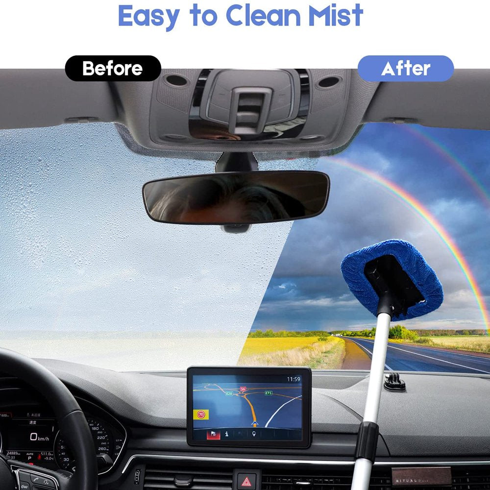 Car Wash Kit, Windshield Cleaner Glass Cleaning Tool, Cleaner for Car Window, Blue