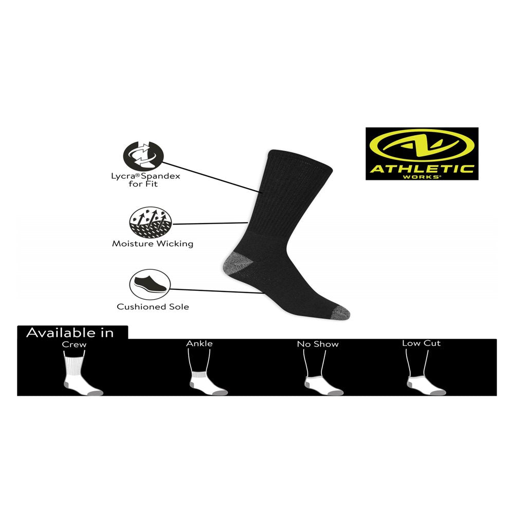  Men's Big and Tall Low Cut Socks 12 Pack