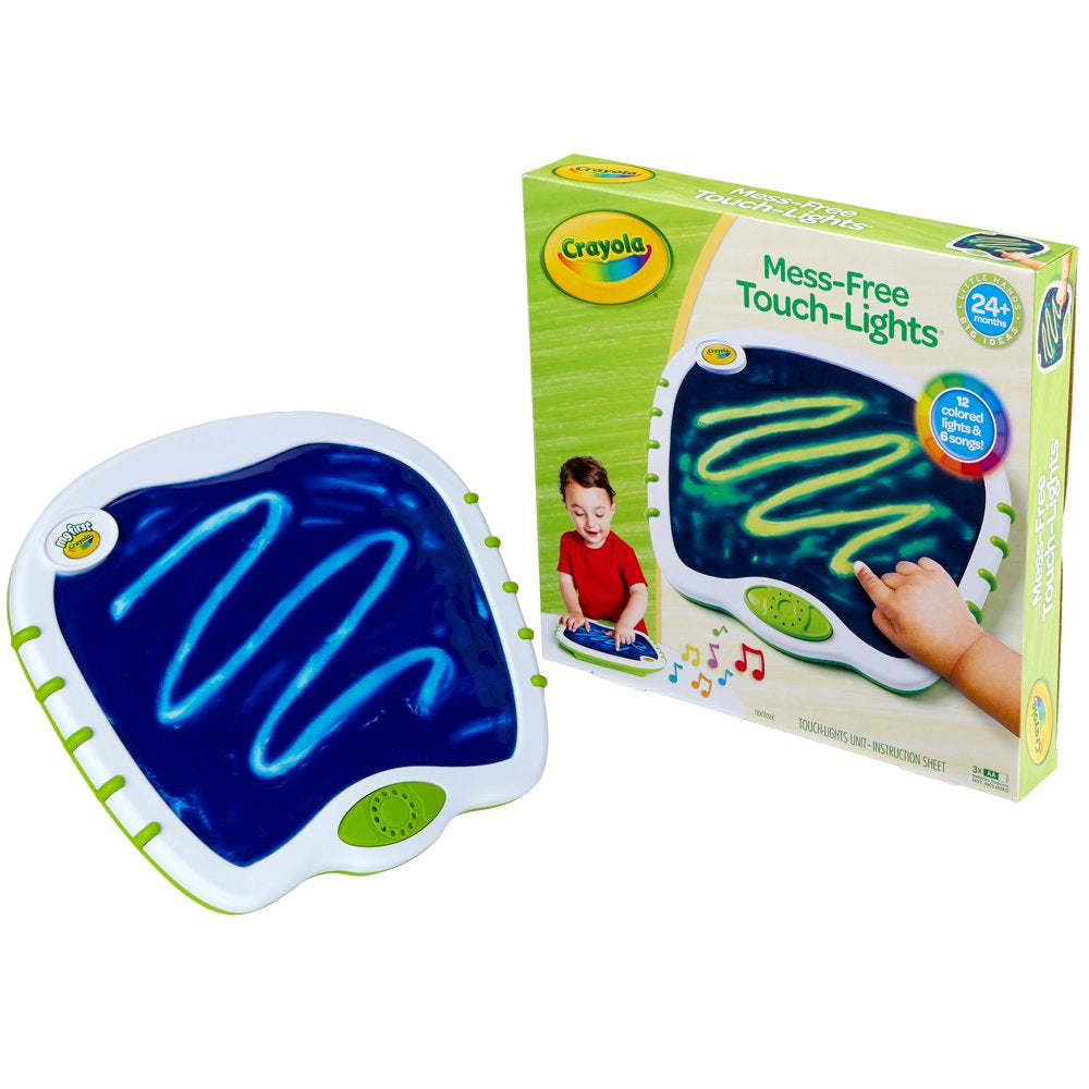 Crayola My First Touch Lights Art Kit, Musical Doodle Board, Light Up Toy, Gifts for Beginner Child