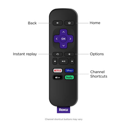 Roku LE HD Streaming Media Player Wi-Fi® Enabled with High Speed HDMI ® Cable and Simple Remote