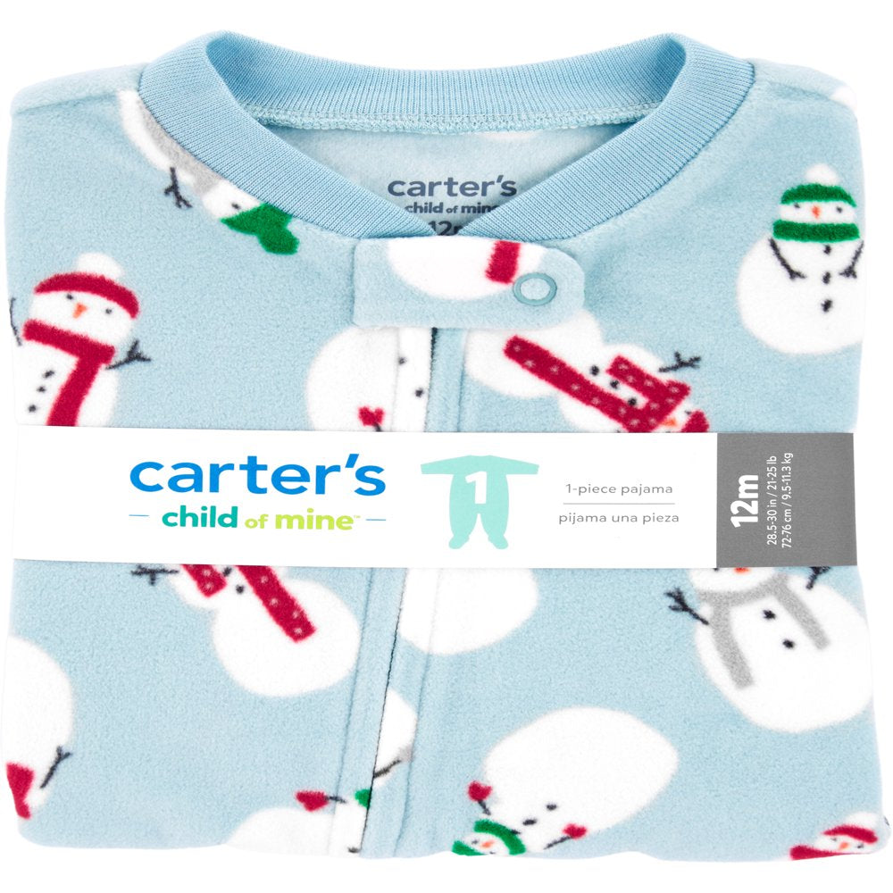 Carter's Child of Mine Baby and Toddler Holiday One-Piece Pajamas, Sizes 0-5T