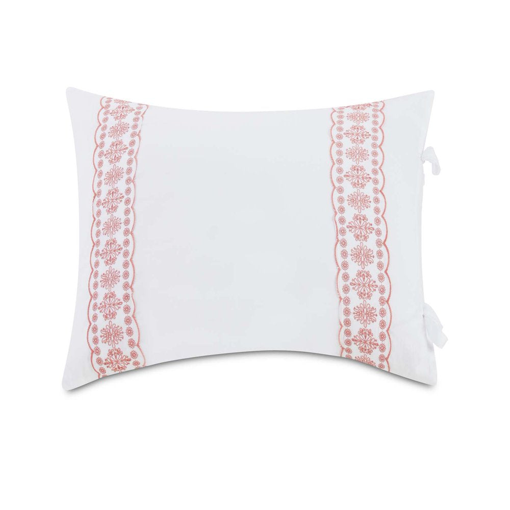 The Pioneer Woman White Cotton Eyelet 4-Piece Comforter Set, Full / Queen