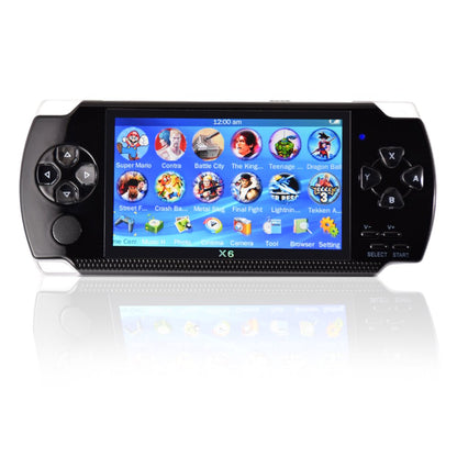 PSP Handheld Game Machine X6, 8GB, with 4.3 inch High Definition Screen, Built-in Over 10000 Free Games, Black