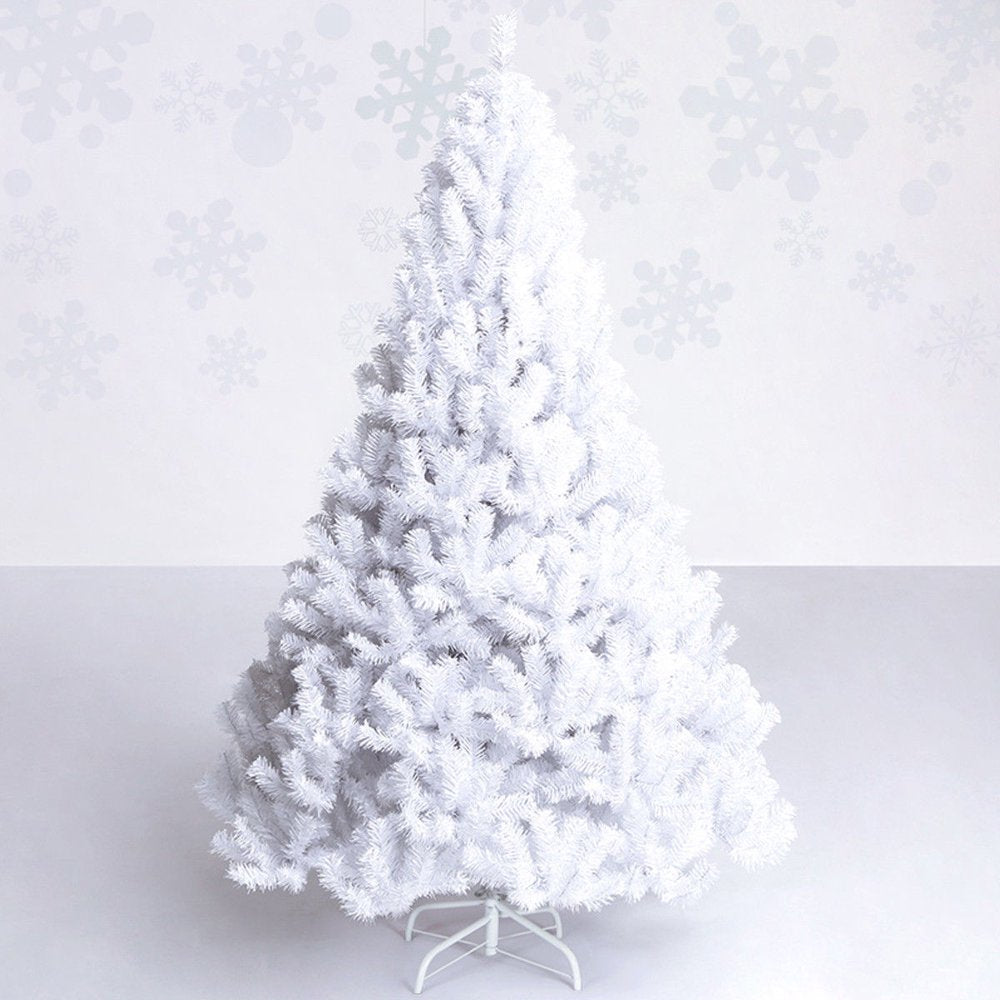 Costway 5Ft Artificial PVC Christmas Tree W/Stand Holiday Season Indoor Outdoor White