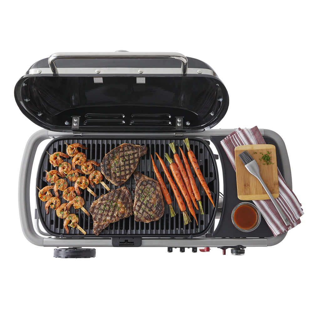 Weber Traveler Portable Propane Gas Grill, Black