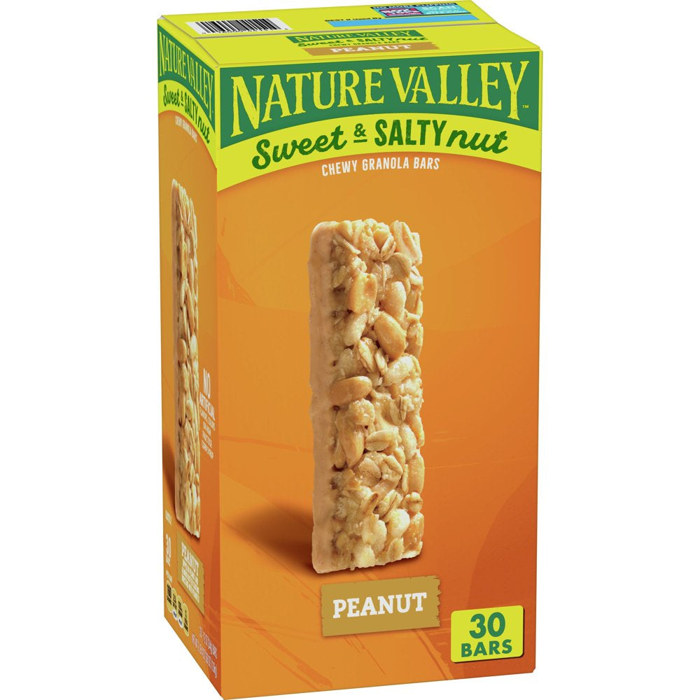 Nature Valley Sweet and Salty Granola Bars, Peanut, 30 ct