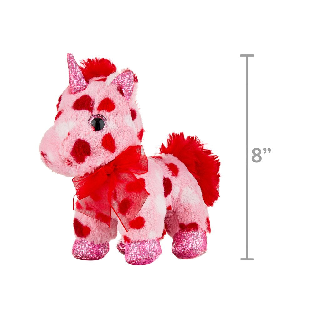 Valentine's Day Pink Unicorn Plush, 7 in, by Way To Celebrate