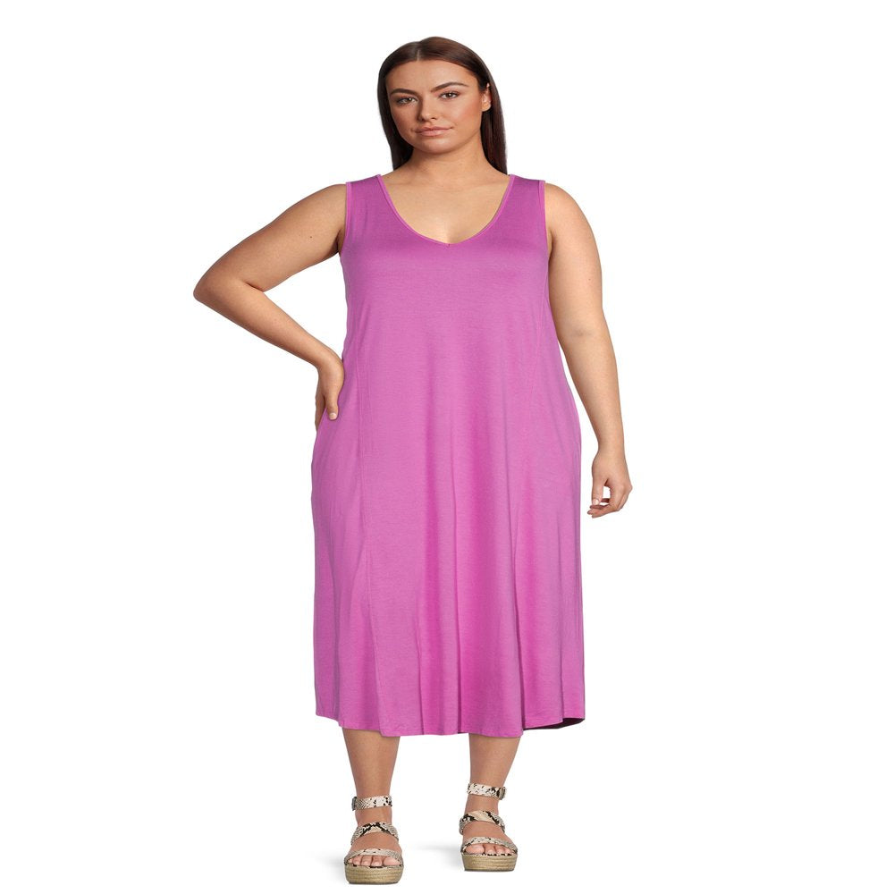  Women'S plus Size Swing Tank Dress