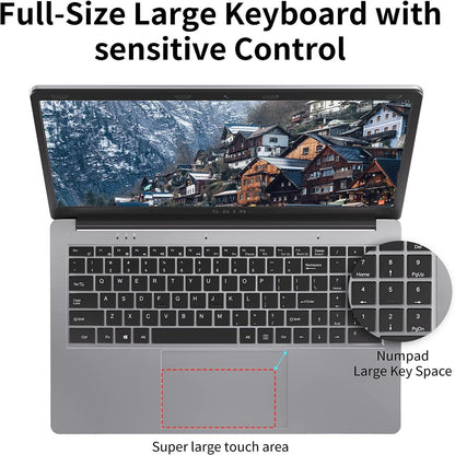 SGIN 15.6Inch Laptop 4GB DDR4 128GB SSD Windows 11 Laptop Computer with Quad Core Intel Celeron up to 2.8Ghz Full HD 1920X1080 Laptops Computer