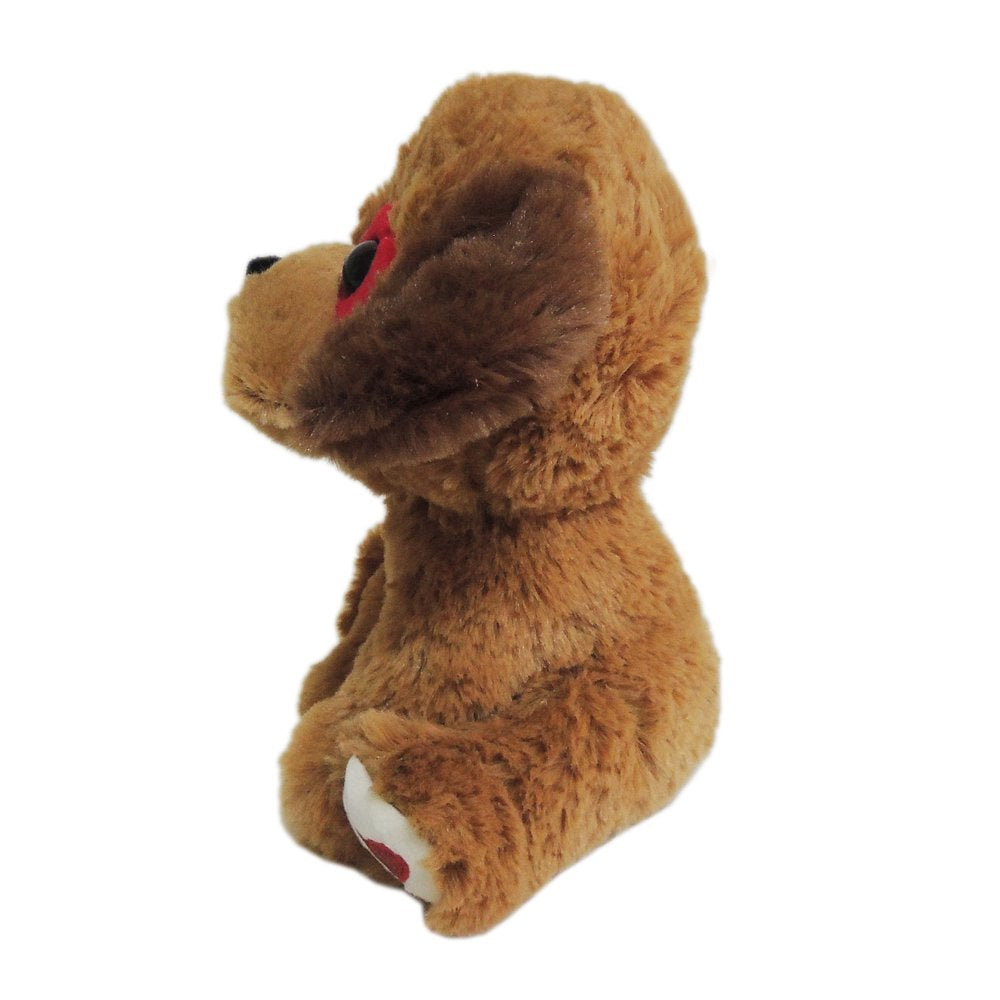 Plush Sit Brown Dog - Way to Celebrate