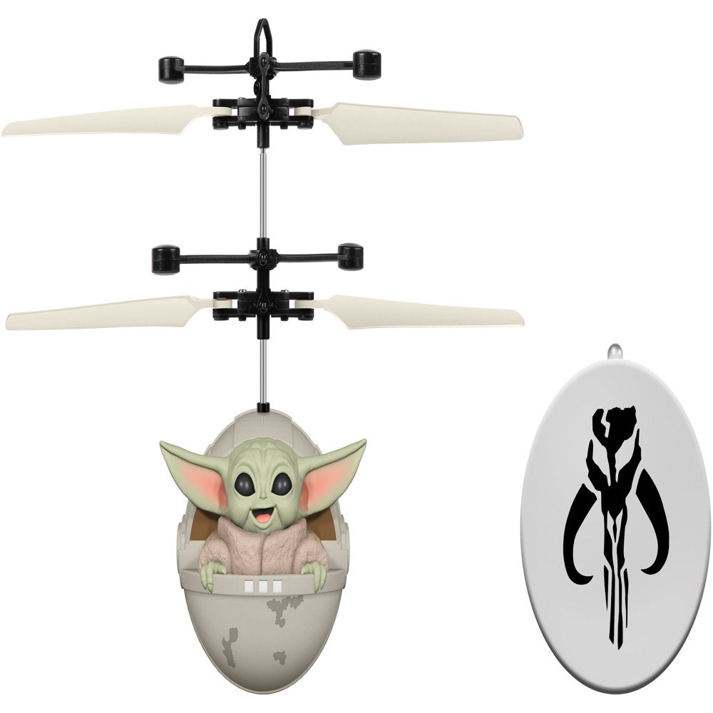 World Tech Toys Star Wars The Mandalorian Baby Yoda "The Child" Sculpted Head UFO Helicopter