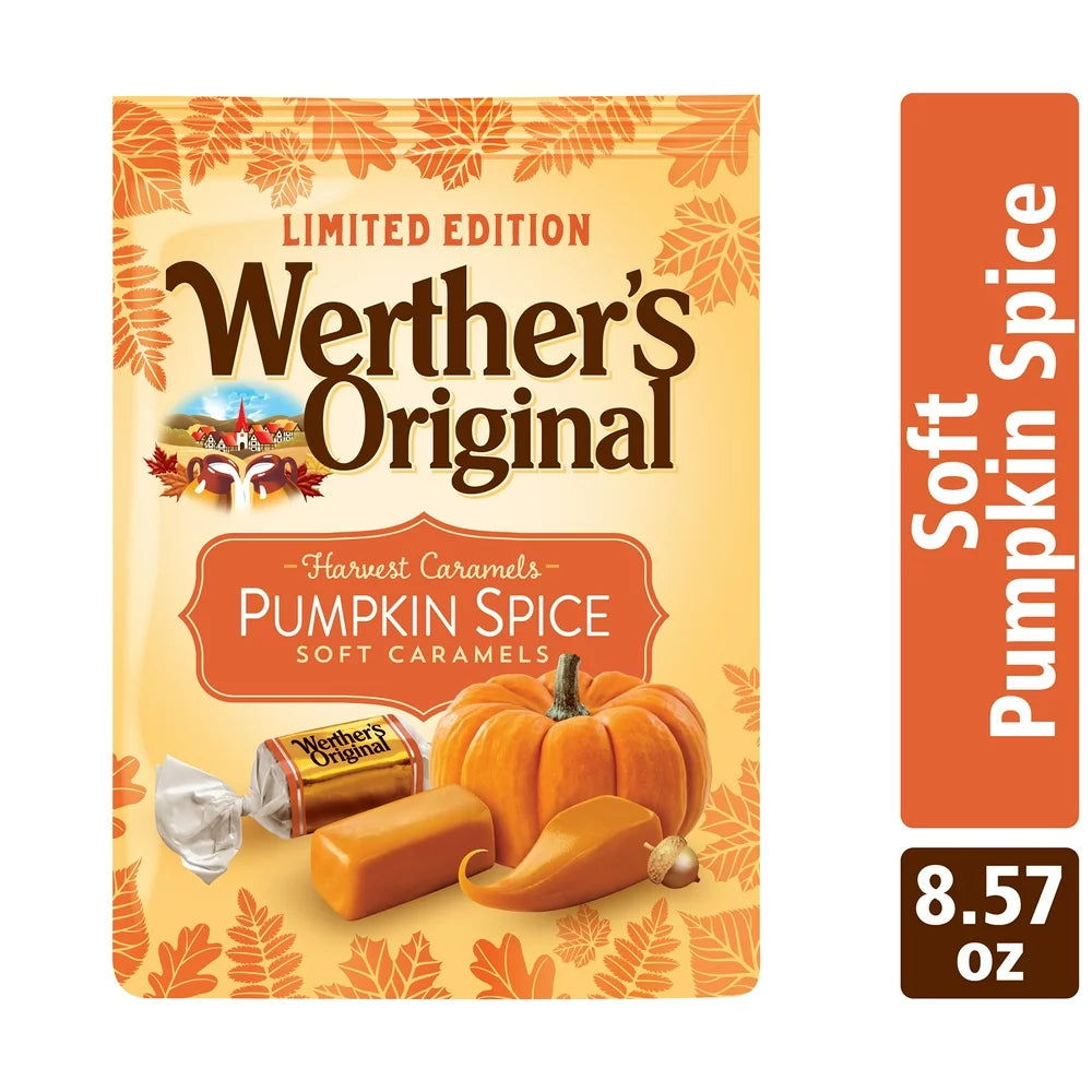 Werther's Original Harvest Pumpkin Spice Soft Caramel Candy, 8.57 oz