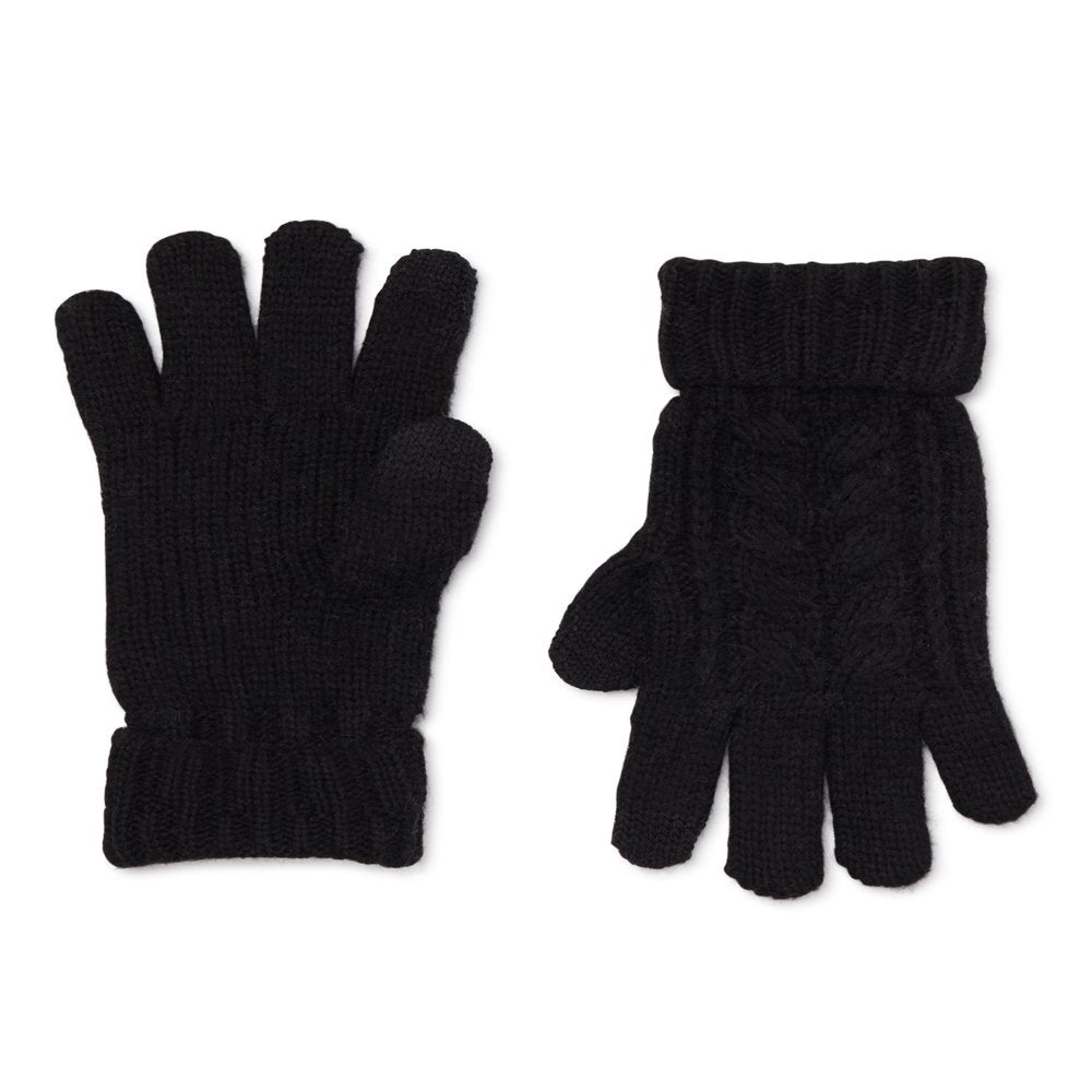 Time and Tru Women's Cable Knit Gloves