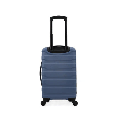 Protege 1 Piece 20" Hard Side Carry-on ABS Luggage with 2 Packing Cubes  Blue