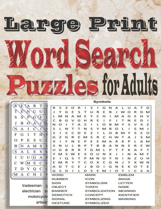 Large Print Word Search Puzzles for Adults : Word search book with a massive 100 themed puzzles to enjoy (Paperback)