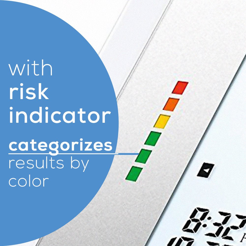  Upper Arm Blood Pressure Monitor, Large Cuff, Color Coded Results, BM26