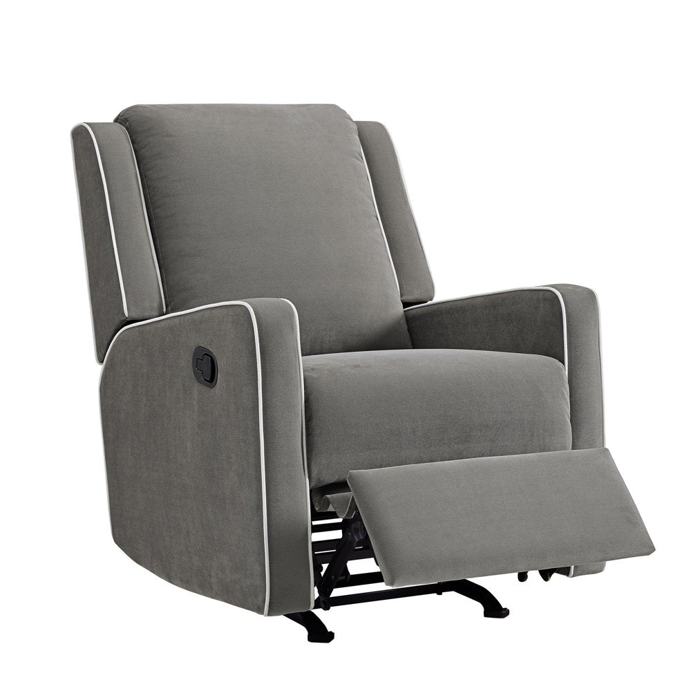 Baby Relax Robyn 2-in-1 Rocker Recliner Chair, Gray Linen