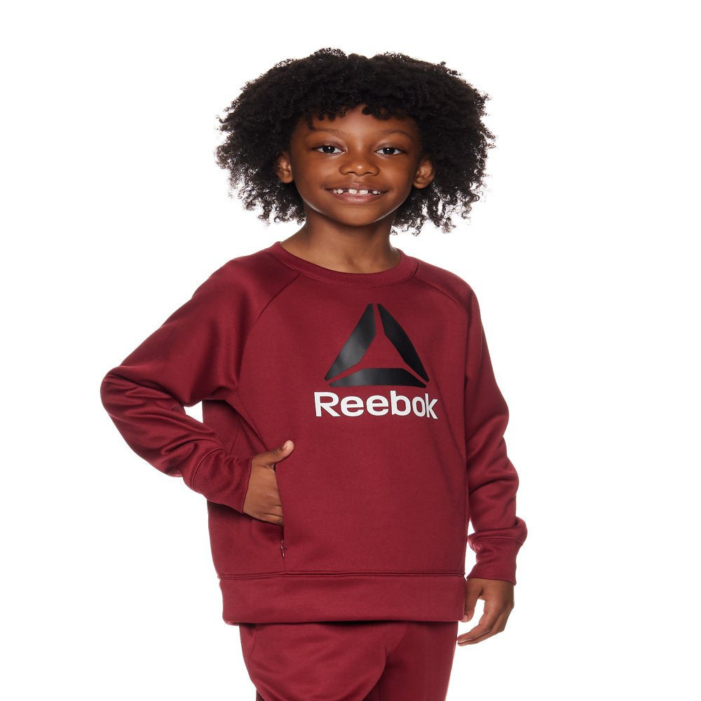 Reebok Boys Essential Fleece Crewneck, Sizes 4-18