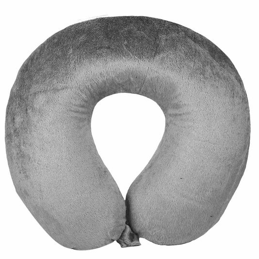 Bon Voyage® Classic Memory Foam Travel Neck Pillow, Grey