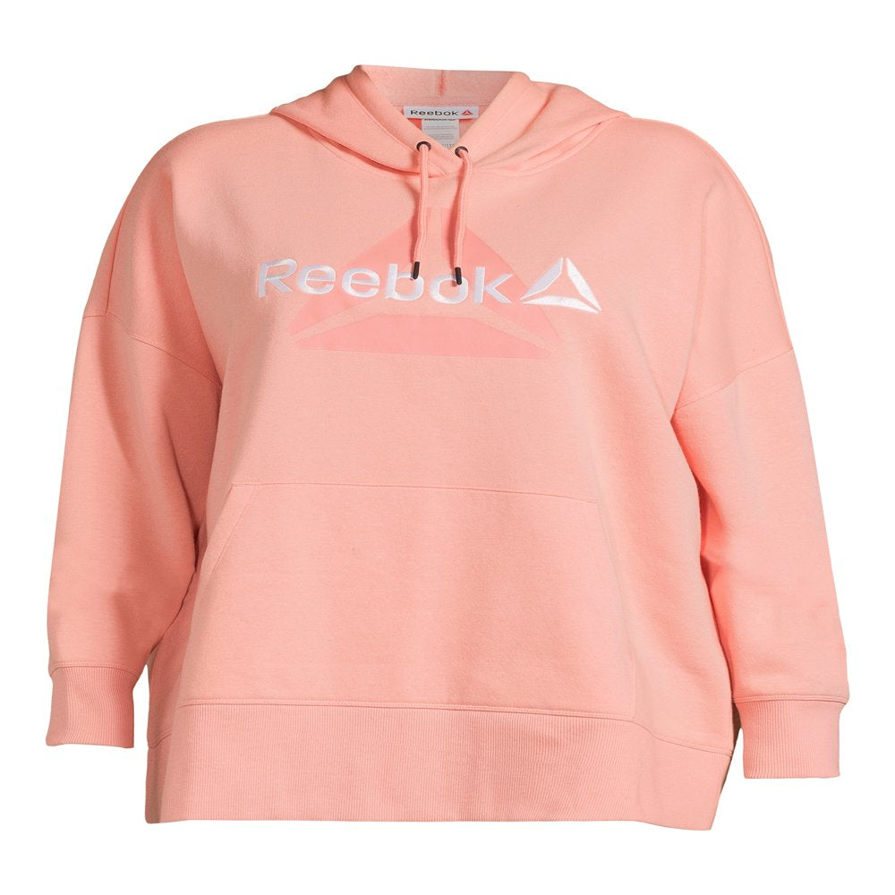 Reebok Women's Plus Size Fleece Warm Up Hoodie