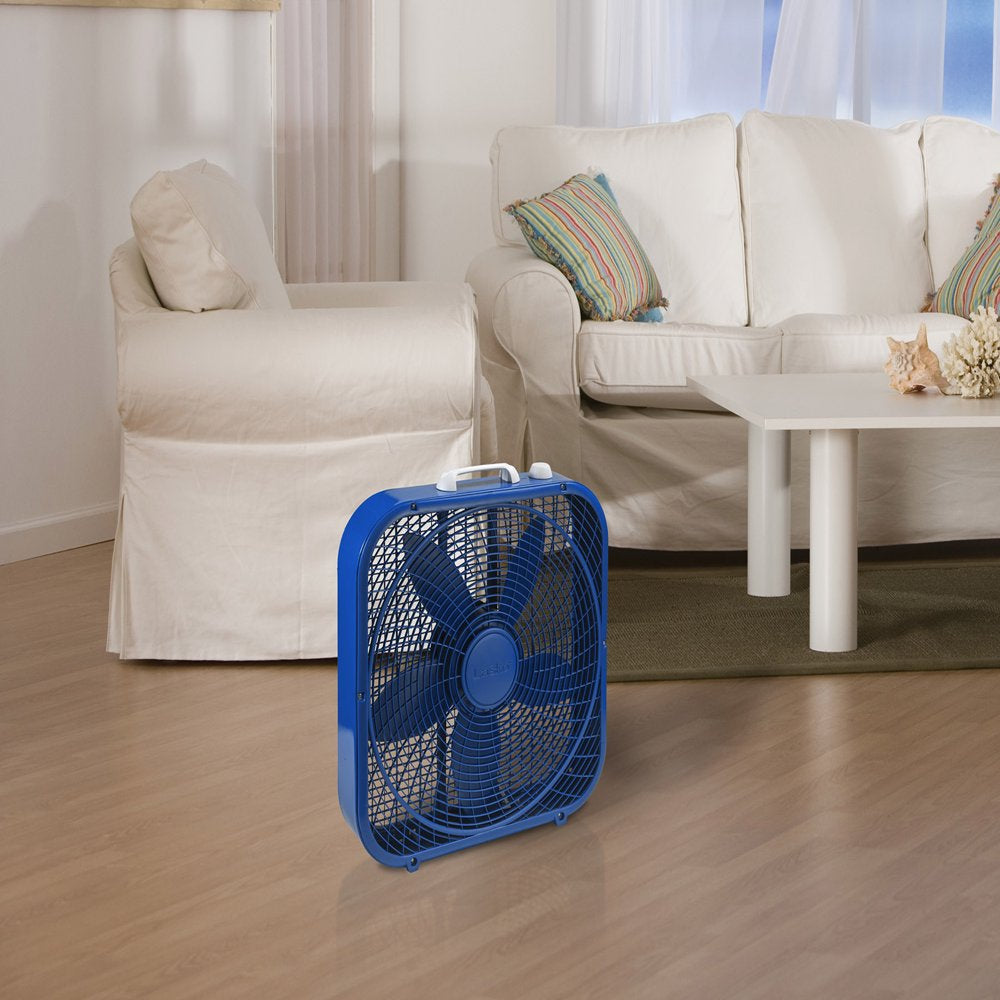 Lasko Cool Colors 20" 3-Speed Box Fan, Model B20308