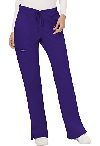 Scrubs for Women Workwear Revolution, Drawstring Scrub Pants WW120T, L Tall, Grape