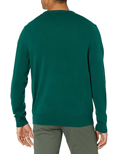 Amazon Essentials Men's V-Neck Sweater (Available in Big & Tall), Dark Green, Medium