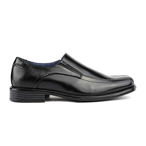 Bruno Marc Mens Leather Lined Dress Loafers Shoes, 1-Black - 12 (State-01)