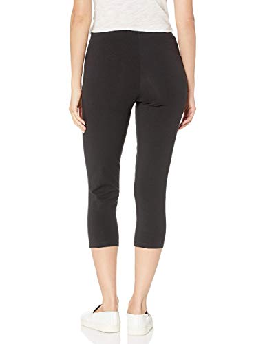 Hanes Women's Stretch Jersey Capri, Black, XX-Large