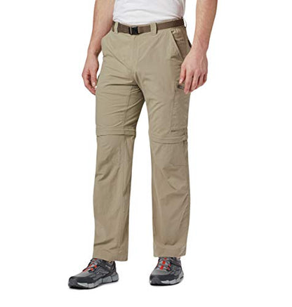 Columbia Men's Silver Ridge Convertible Pant, Breathable, UPF 50 Sun Protection, Tusk, 38x32