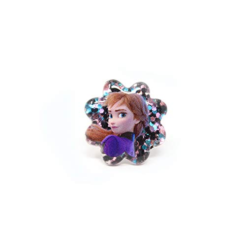 LUV HER Frozen 2 Girls 3 Piece Princess Toy Jewelry Box Set with Purple Bead Necklace, Bracelet and Ring - Play Accessories - Ages 3+