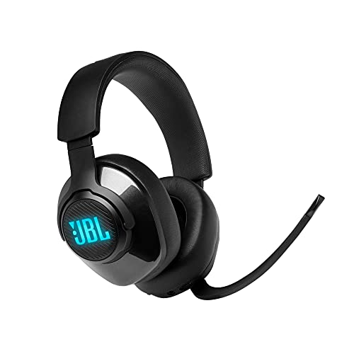 JBL Quantum 400 - Wired Over-Ear Gaming Headphones with USB and Game-Chat Balance Dial - Black, Large