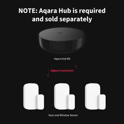 Aqara Door and Window Sensor Kit - 3 Pack, Requires AQARA HUB, Zigbee Connection, Wireless Mini Contact Sensor for Smart Home Automation, Compatible with Apple HomeKit, Alexa, Works with IFTTT