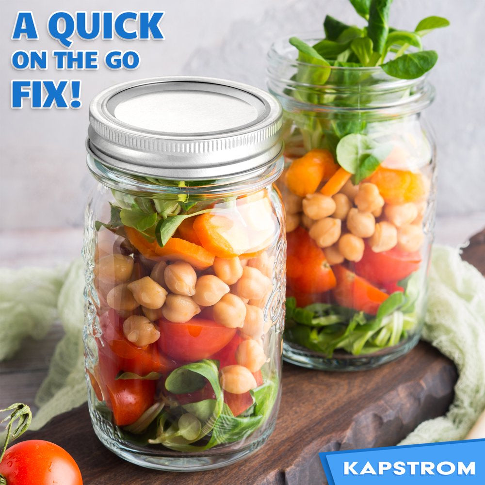 Canning Lids 100 ct. for Mason Jars, Regular-Mouth Size (70 mm) with Food-Grade Seal by KapStrom