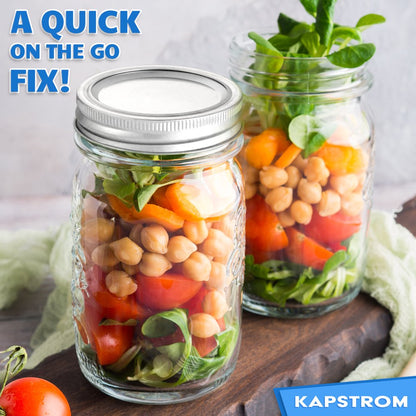 Canning Lids 100 ct. for Mason Jars, Regular-Mouth Size (70 mm) with Food-Grade Seal by KapStrom