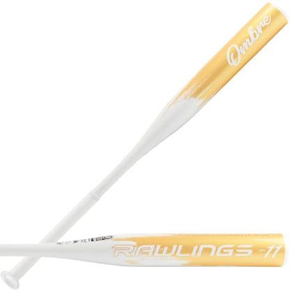 Rawlings Ombre Fastpitch Softball Bat | -11 | 1 Pc. Aluminum | Gold | 26 inch