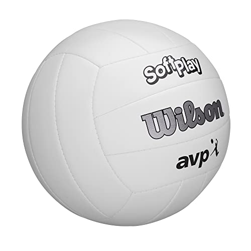 WILSON AVP Soft Play Volleyball - Official Size, White