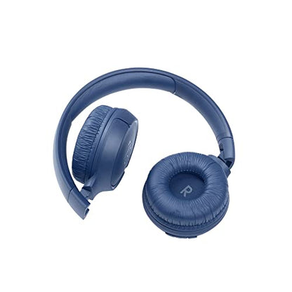 JBL Tune 510BT: Wireless On-Ear Headphones with Purebass Sound - Blue, Medium