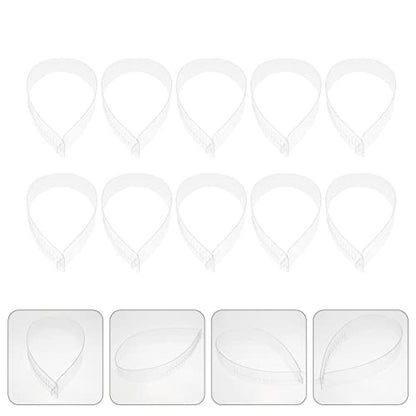 EXCEART 100pcs Shirt Collar Support Shirt Collar Fixing Strips Transparent Adjustable Cloth Collar Stays Collar Inserts Holder for Women Men