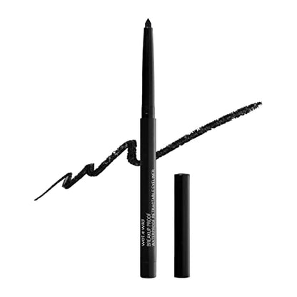 wet n wild Mega Last Breakup Proof Liquid Waterproof Eyeliner, Blackest Black, Quick Drying Retractable Gel Eyeliner, Smudge Resistant, Long Lasting 16 Hour Wear, Ultra Fine Brush Tip Pen