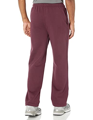 Amazon Essentials Men's Fleece Sweatpant (Available in Big & Tall), Burgundy, Medium